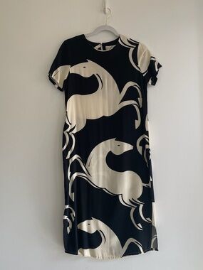 Corey Lynn Calter Horse Graphic Midi Dress